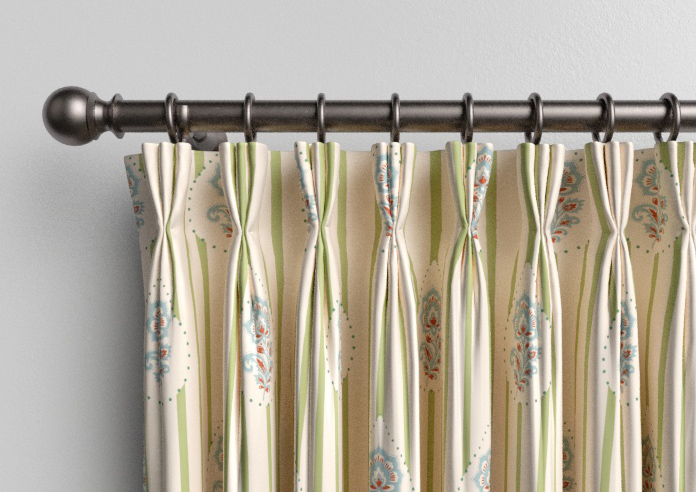 Petal & Block Bolli Stripe, Neem - Made to Measure Curtains - Image 11